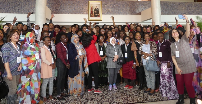 vue partielle des panafricaines, ce jeudi au ministère des affaires étrangères