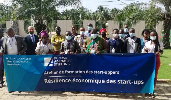Les startuppers bénéficiaires de la formation