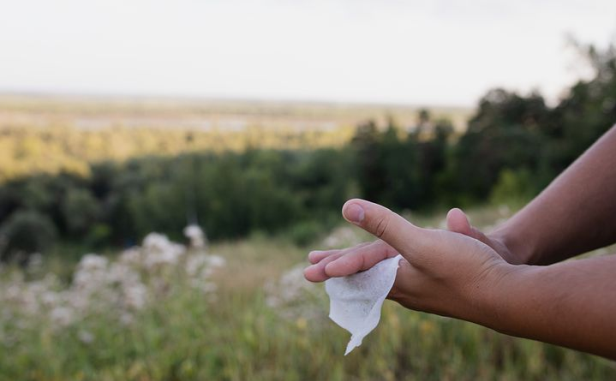 Une serviette antibactérienne