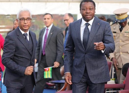Faure Gnassingbé, lors de la cérémonie...