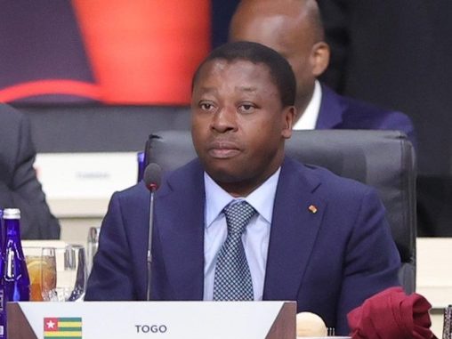 Faure Gnassingbé, lors des échanges...