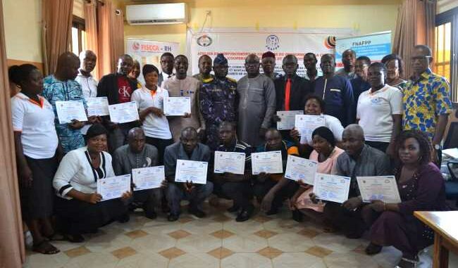 Les participants à la formation...