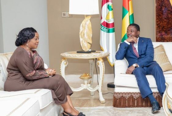 Mme Jewel Howard Talor et Faure Gnassingbé en tête à tête...