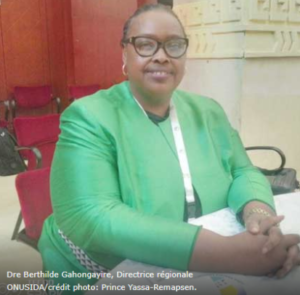 Dr Berthilde Gahongayire, Directrice régionale de l'ONUSIDA