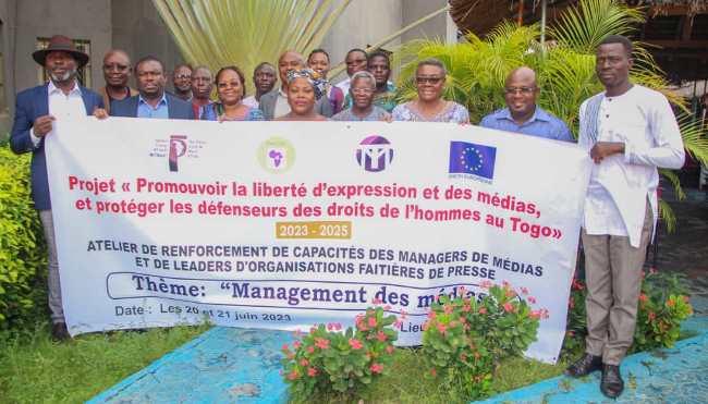 Les participants à la formation...