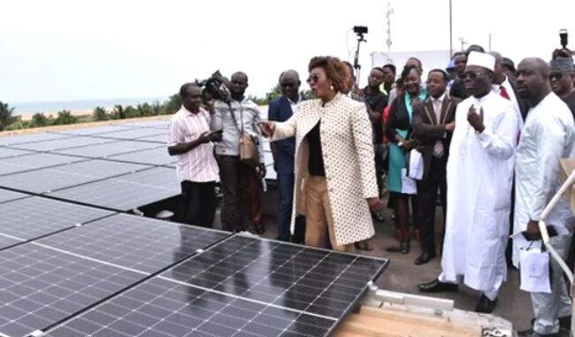 La visite des panneaux solaires