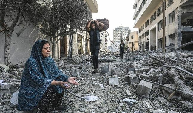 Des immeubles détruits à Gaza