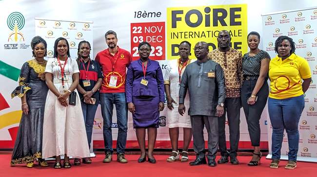 Des responsables de TOGOCOM sur le site de la Foire de Lomé...