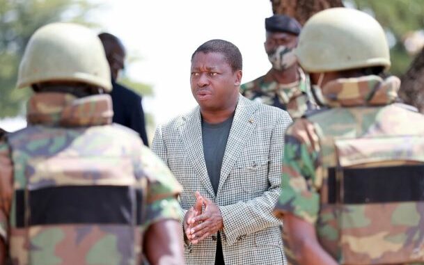 Faure Gnassingbé, lors d'une descente dans la région des Savanes