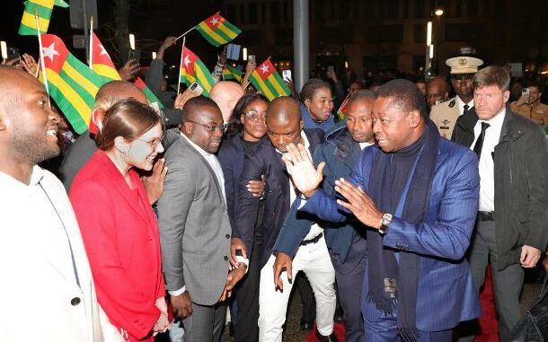 L'arrivée du président Faure Gnassingbé à Berlin...