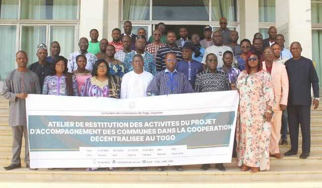Les participants à l'atelier de restitution...