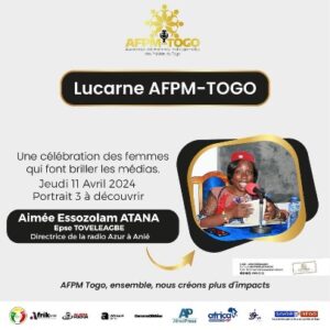 Mme Aimée Atana Toviéléagbé, Directrice Radio Azur