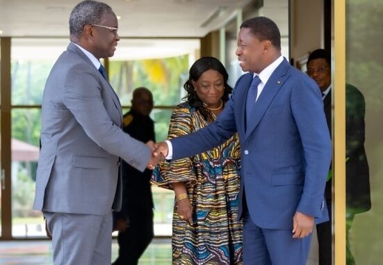 Le président Faure Gnassingbé et Abdoulaye Diop...