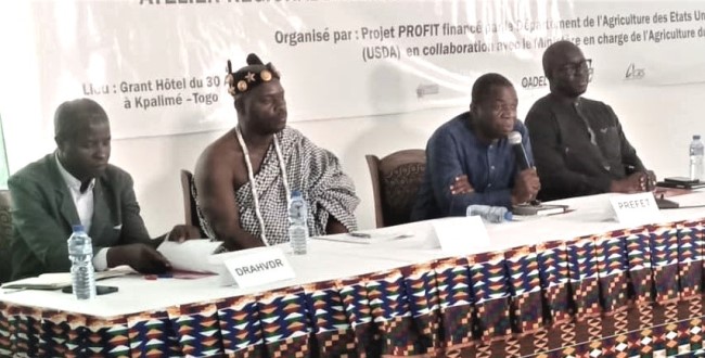 La table d'honneur, lors du lancement du projet...
