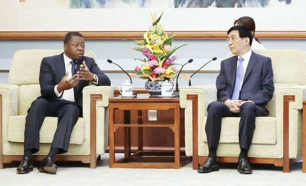 Le président Faure Gnassingbé et Wang Huning...