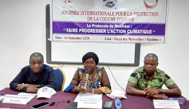 Mme Mery Yaou (au mileu), lors du lancement des activités...