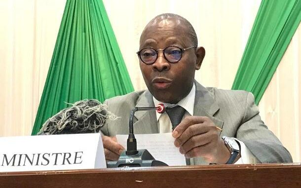 Isaac Tchiakpè, lors de son intervention...