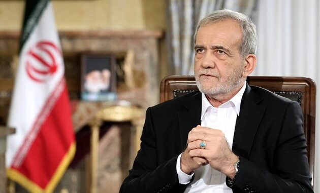 Le président iranien Masoud Pezeshkian