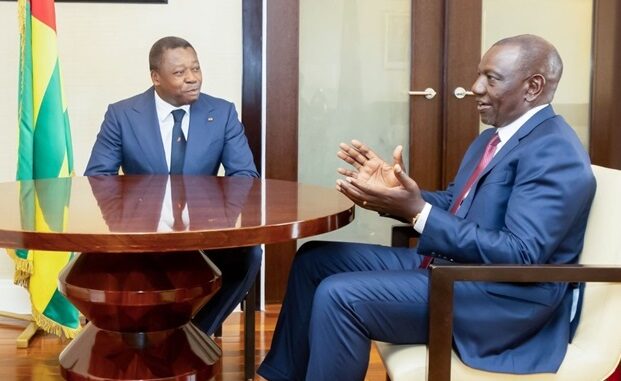 Les présidents Faure Gnassingbé et William Ruto, en tête-à-tête...