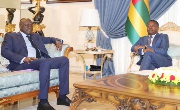 Le président Faure Gnassingbé et M.Ousmane Diagana en tête-à-tête...