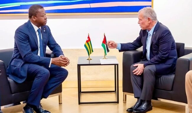 Tête-à-tête Faure Gnassingbé et le Roi Abdallah II..